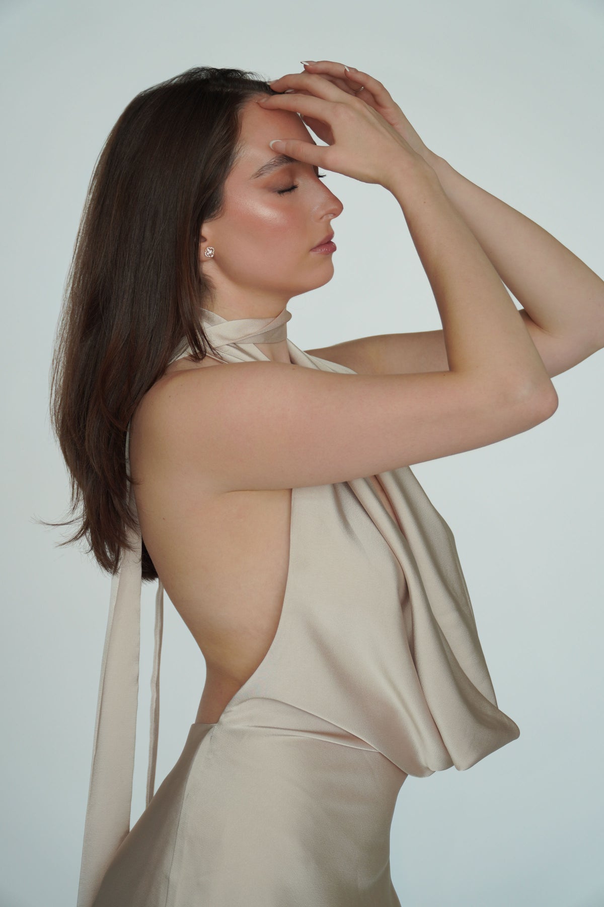 Vestido Corto Champagne
