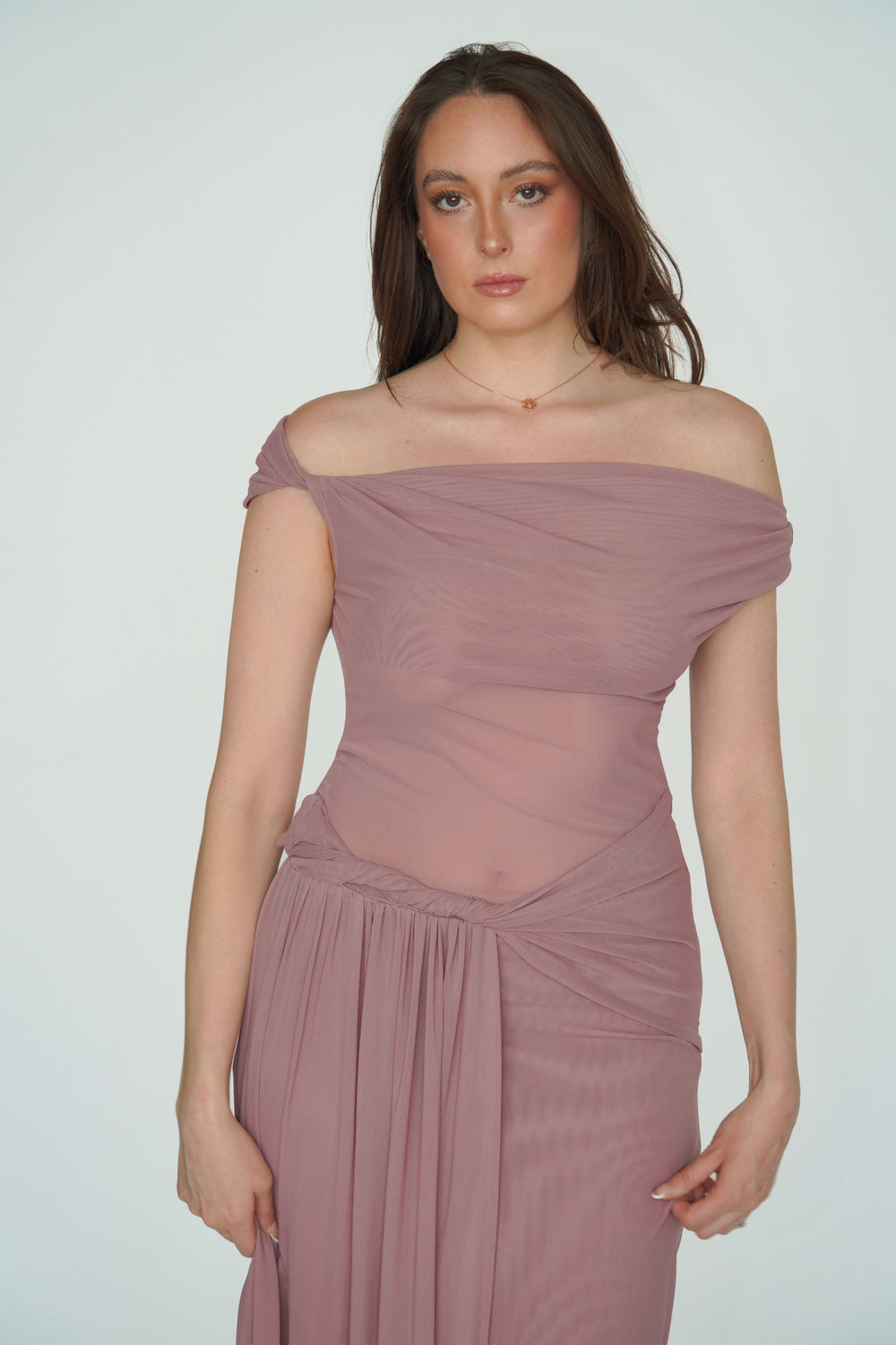 Vestido Largo Mauve