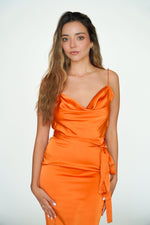 Vestido Largo Naranja