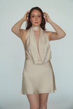 Vestido Corto Champagne